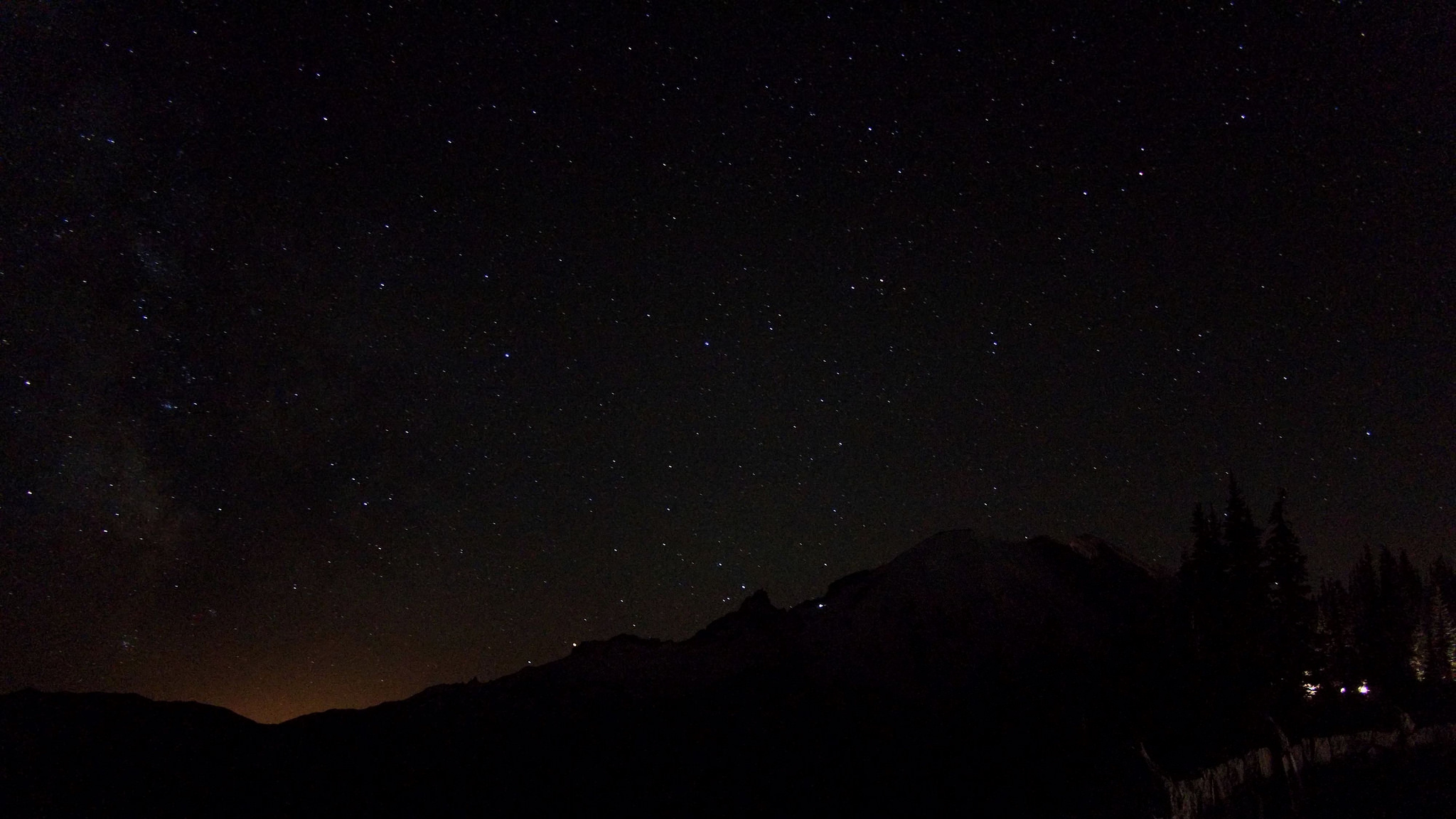 Mt Rainier + Milky Way